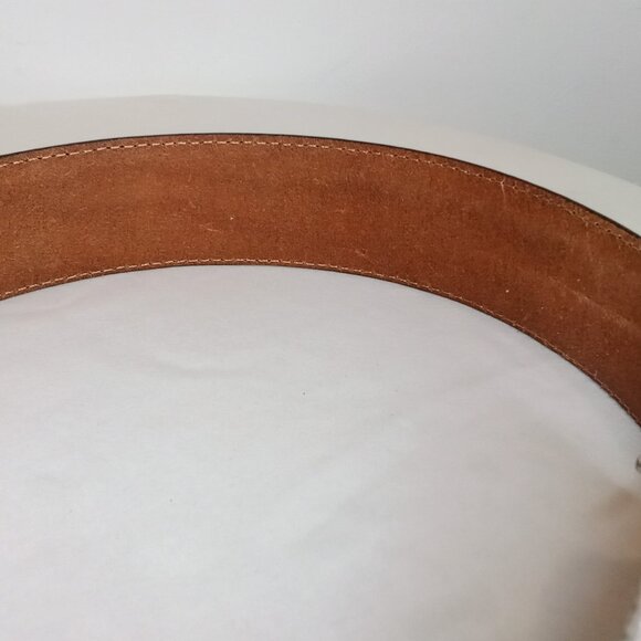 Justin Boots Ladies Belt Western Silver Black Rhinestone Buckle Size 34 - Picture 7 of 16